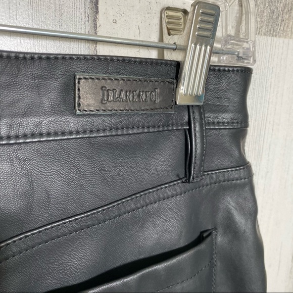 BlankNYC Black Vegan Leather Deja Boo Moto Pant - Picture 12 of 14